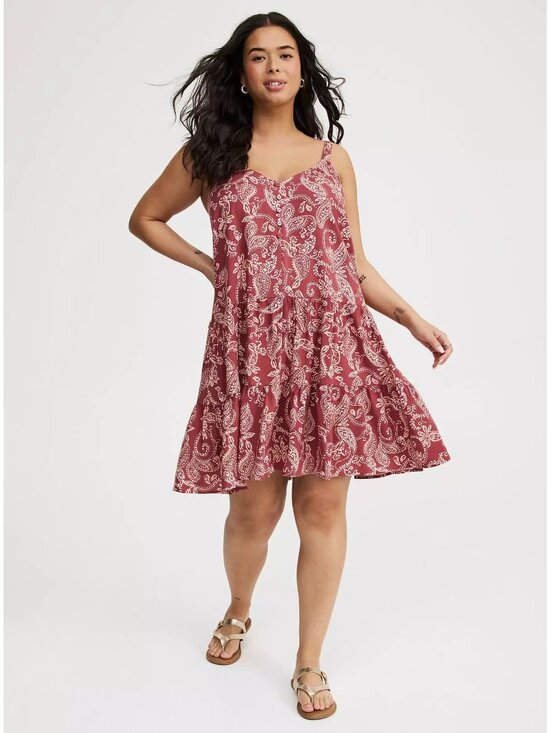 torrid Dresses & Skirts - Torrid Dress Mini V-Neck Button Up Dress Size 14 16